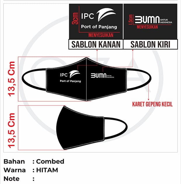 Desain Masker Duckbill