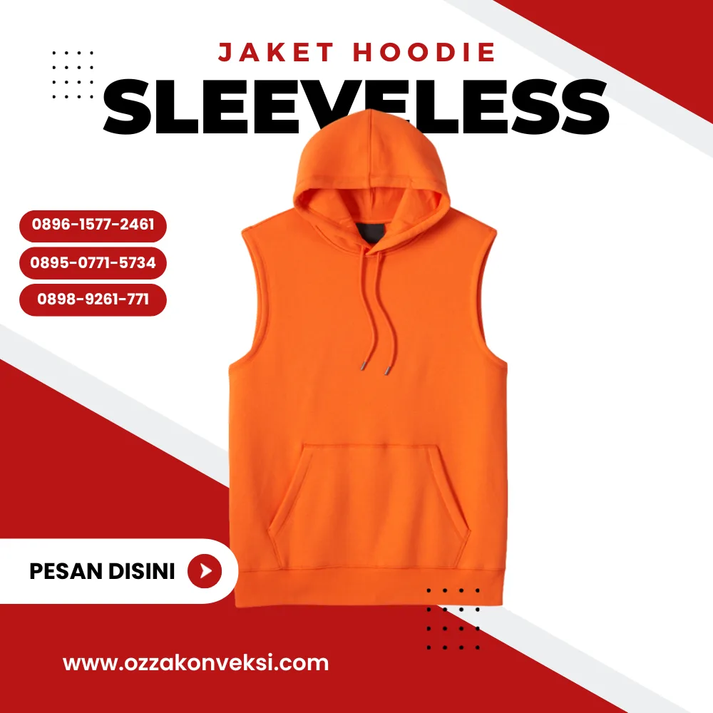 Jaket Sleeveless Hoodie