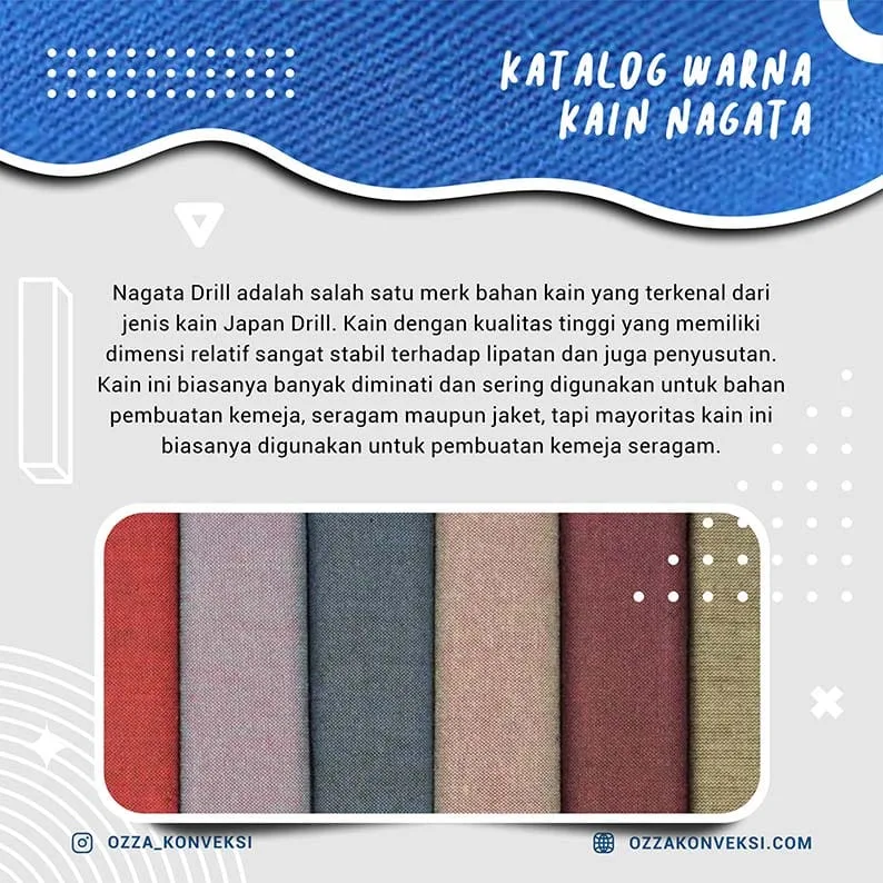 katalog warna bahan nagata drill