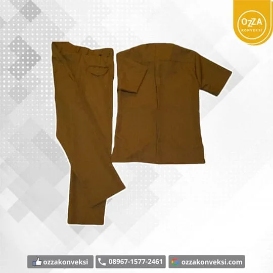 Baju PDH Guru Warna Khaki