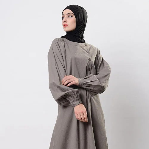 Gamis Wanita Bahan Cotton Twill