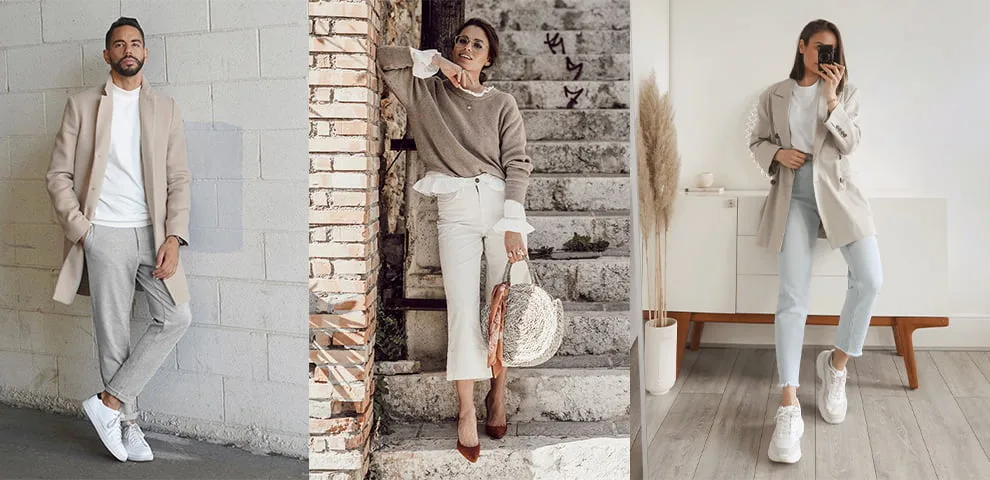 Contoh Padu Padan Baju Warna Netral