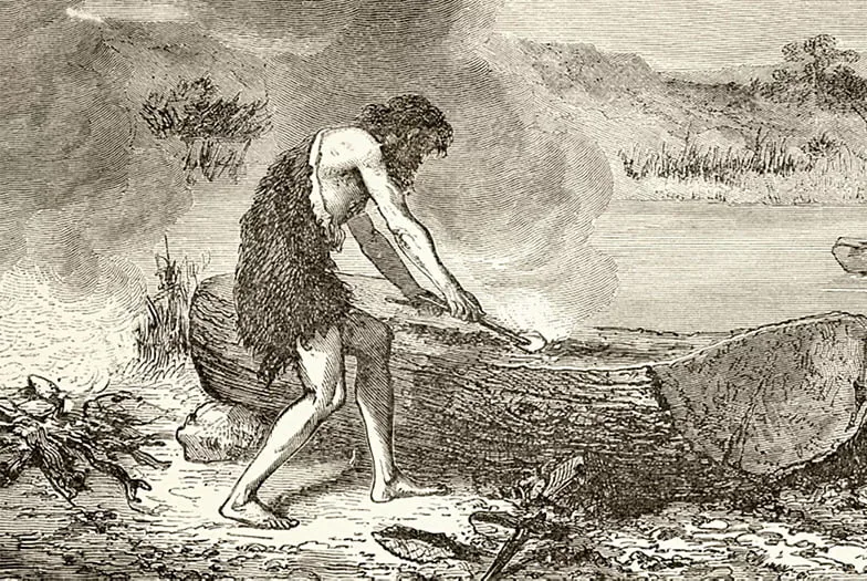 Orang Jaman Purba Menggunakan Pakaian Dari Kulit Binatang