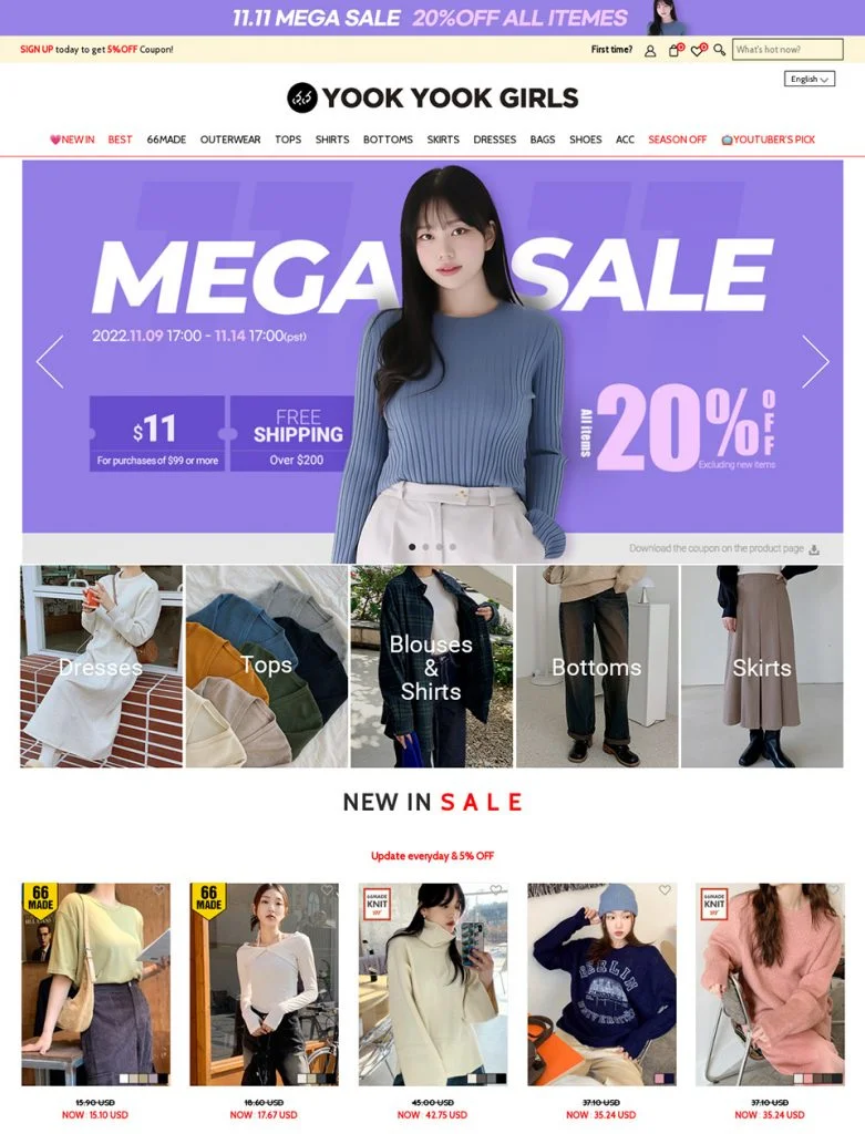 Brand Fashion Korea Yang Terkenal - 66 Girls