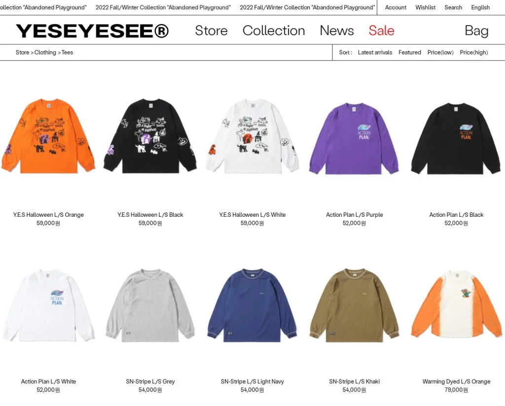 Brand Fashion Terkenal Di Korea - YESEYESEE