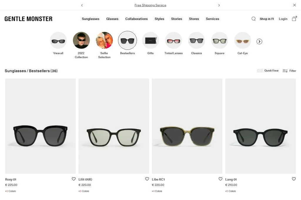 Brand Kacamata Korea - Gentle Monster