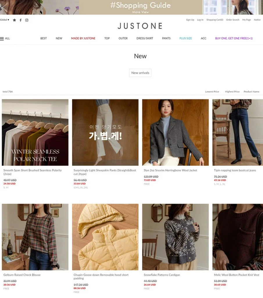 Fashion Store Korea Just One