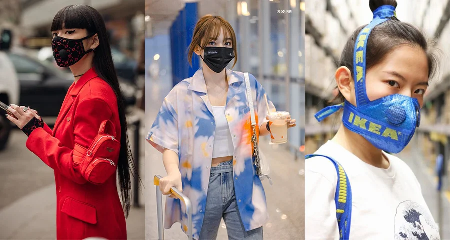 Fashion Street Style Menggunakan Masker