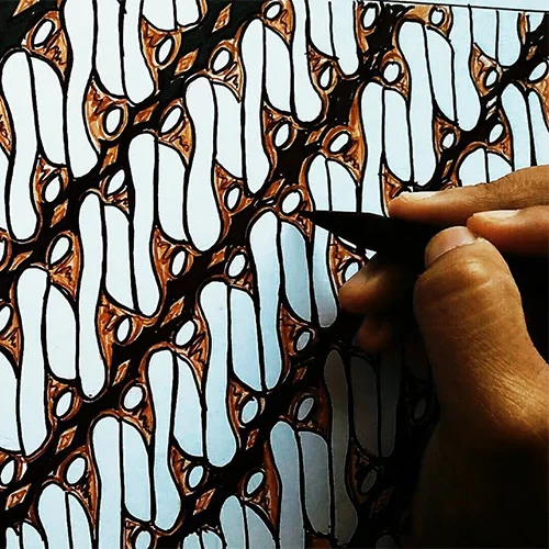 Cara Gambar Batik Mudah Motif parang