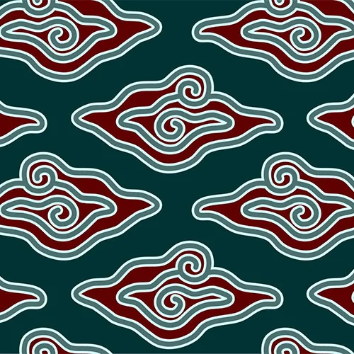 Contoh Gambar Batik Mega Mendung