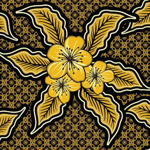 Contoh Gambar Batik Motif Bunga
