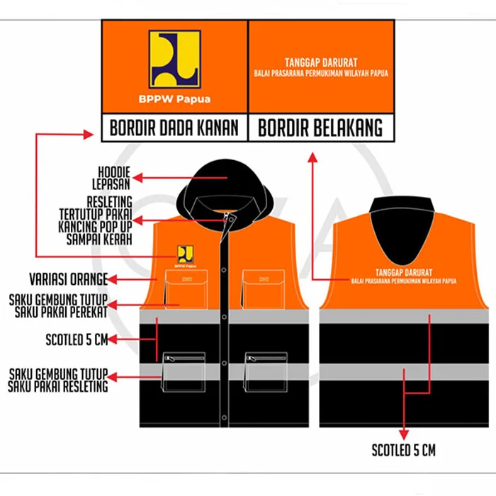 Desain Rompi Safety K3