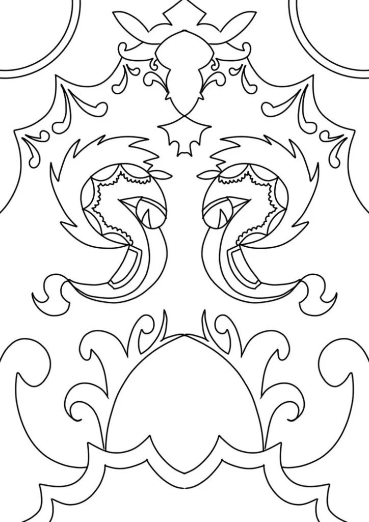 Sketsa Batik Flora Dan Fauna