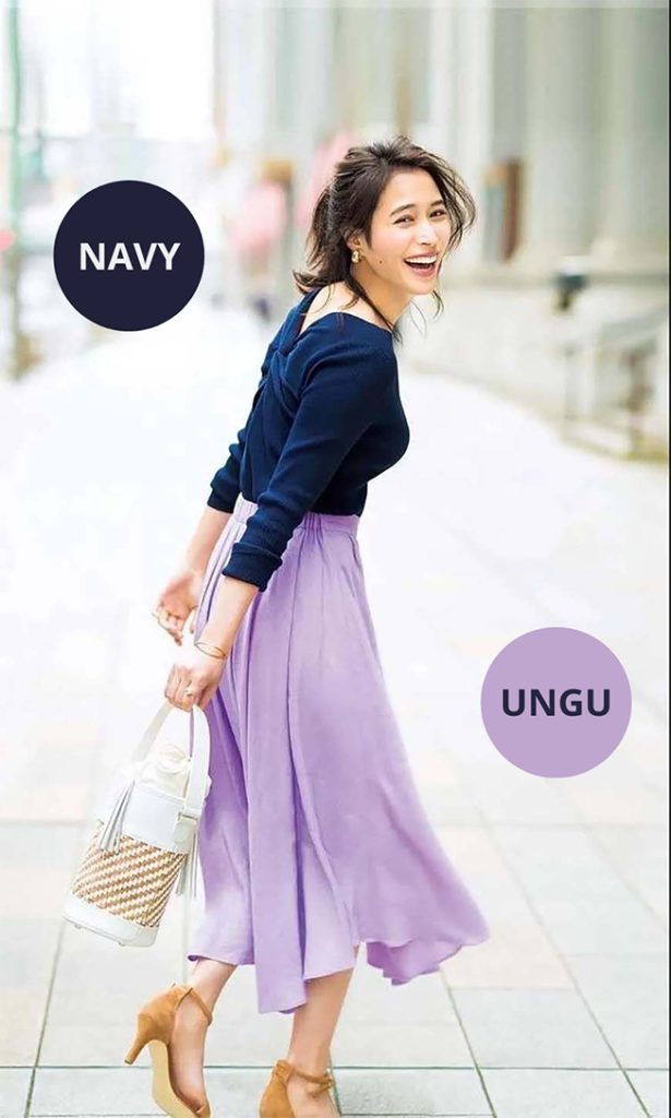 Kombinasi Warna Navy Dan Ungu