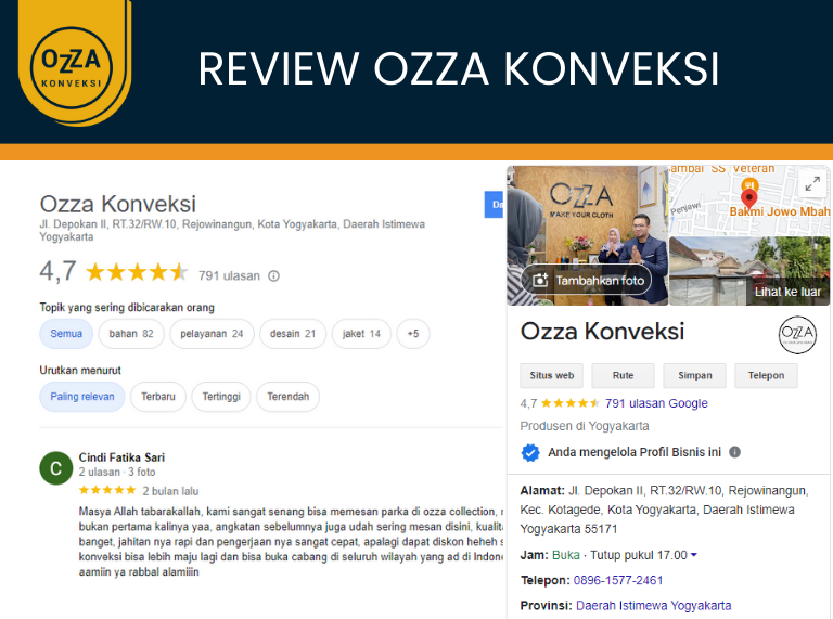 Review Ozza Konveksi
