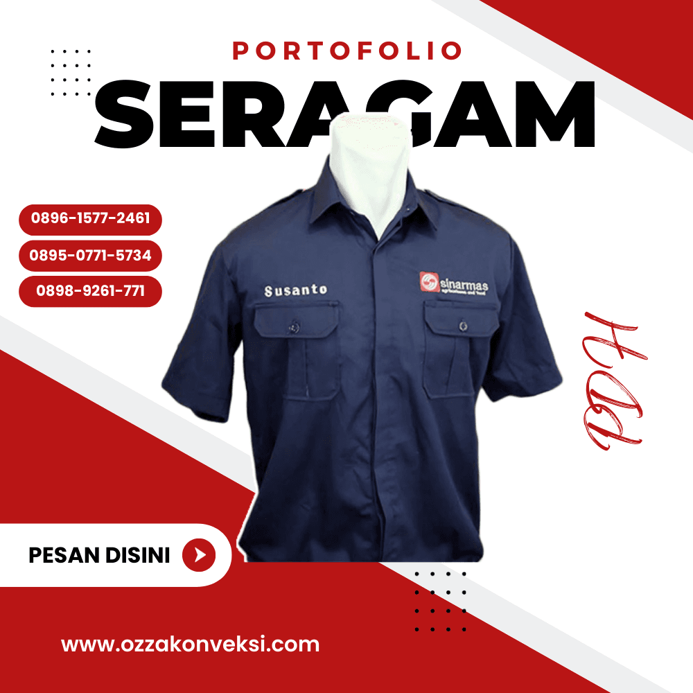 Konveksi PDH Lengan Pendek