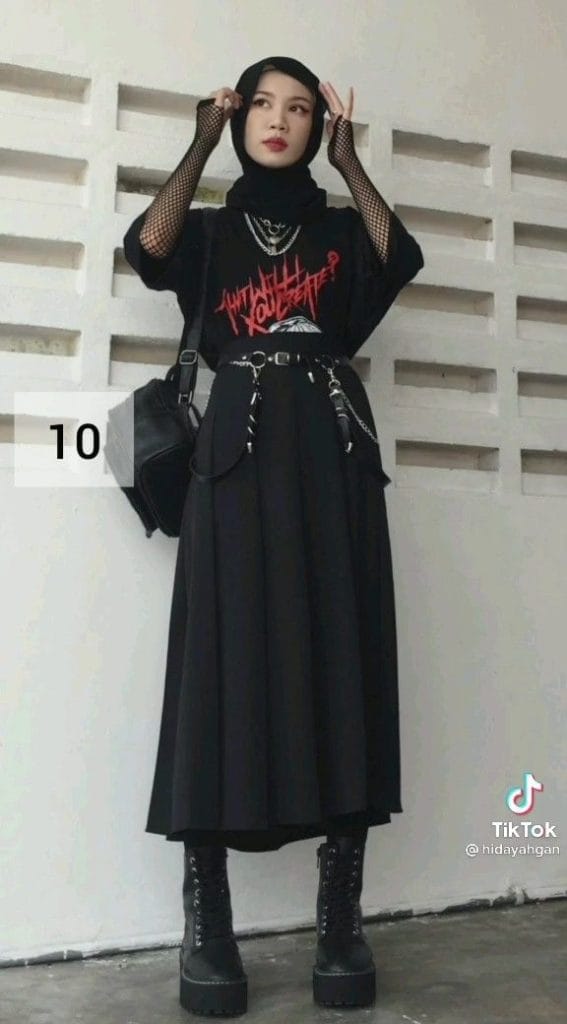 Inspirasi Grunge Style Hijab