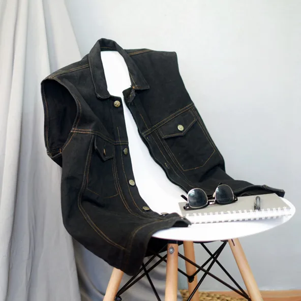 Bikin Rompi Jeans Denim