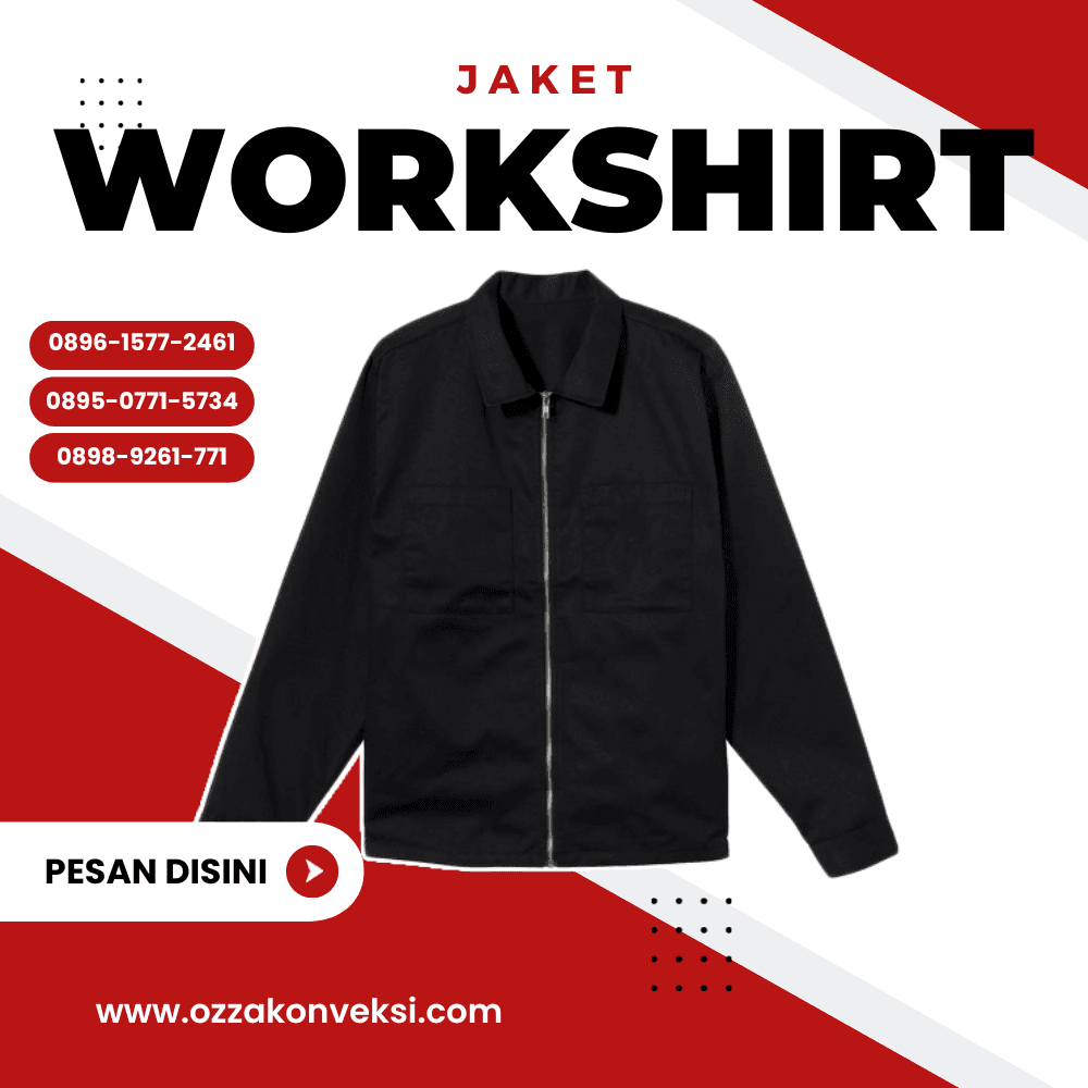 Jaket Work Shirt Warna Biru Dongker